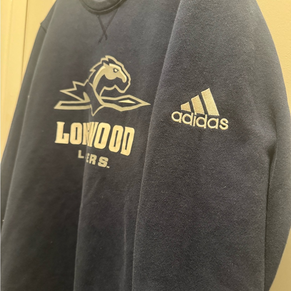 Adidas Navy Longwood University Sweatshirt Size M - Picture 2 of 4